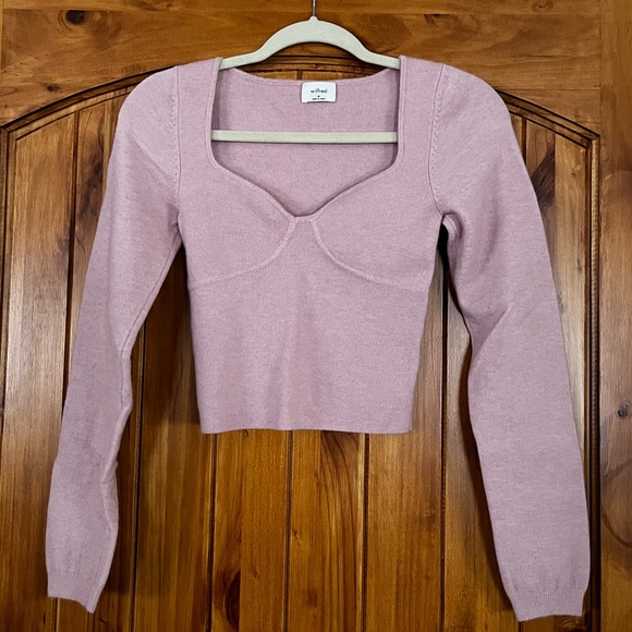 Pink Wilfred Aritzia sweater top - Picture 4 of 6